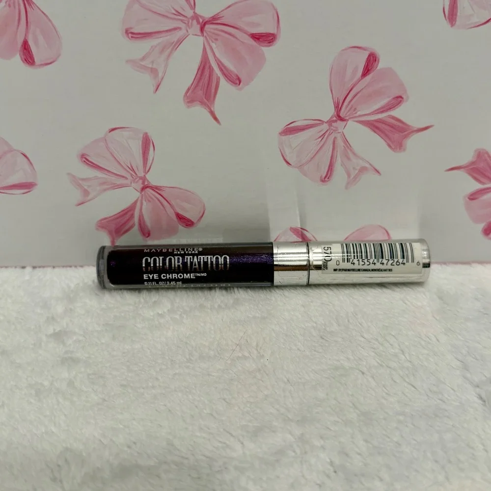 Maybelline Color Tattoo Eye Chrome‎ 570 Purple Sheen Liquid Eyeshadow New